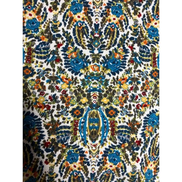 J. Jill Women's Medium Long Sleeve Floral Tunic Top - Picture 5 of 10